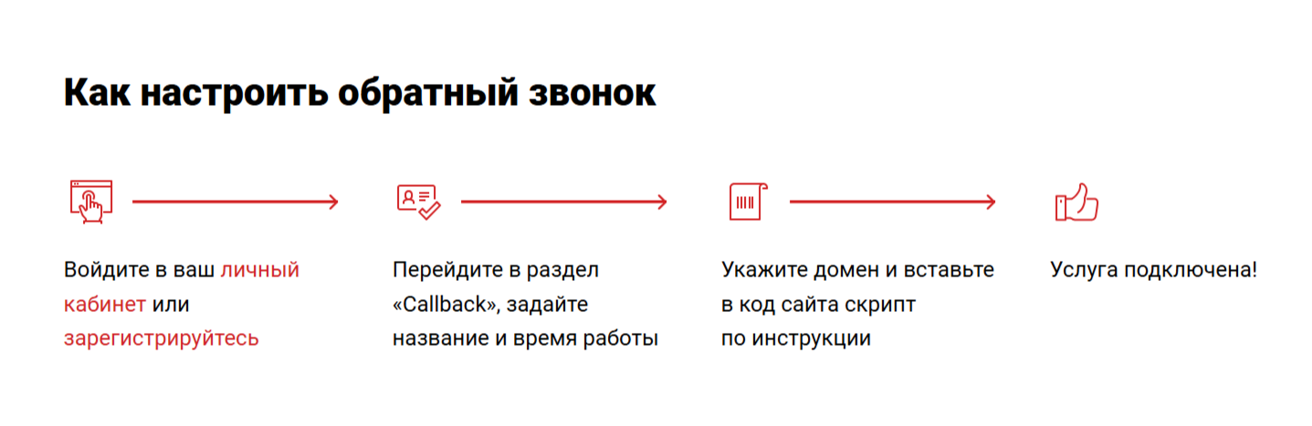 Как настроить Callback