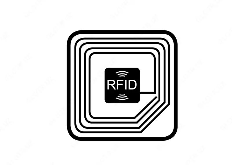 Наклейка с RFID-меткой размером всего 54*34 мм