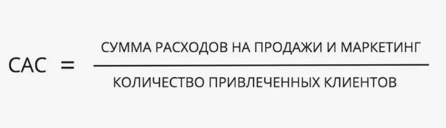Формула расчета Cost of Customer Acquisition