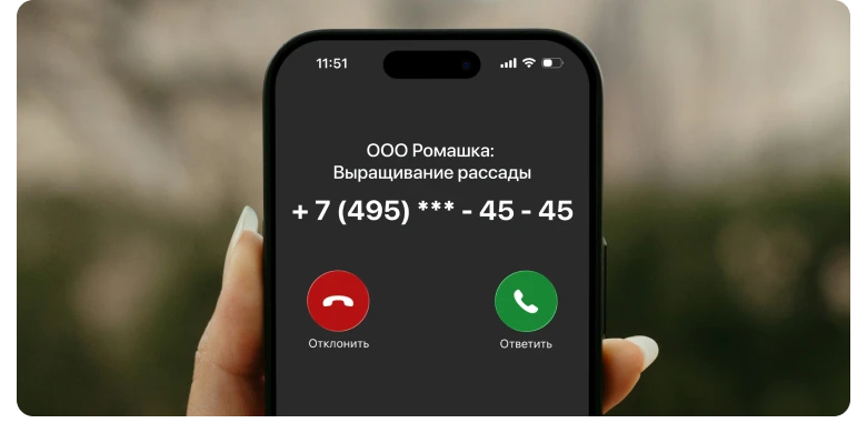 Как ваш звонок может отображаться у клиента