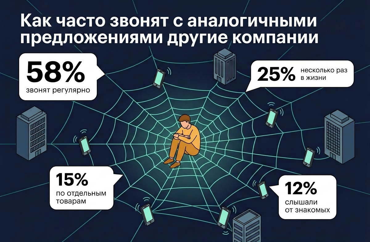 Данные опроса россиян по поводу звонков после оставления заявки на сайтах компаний